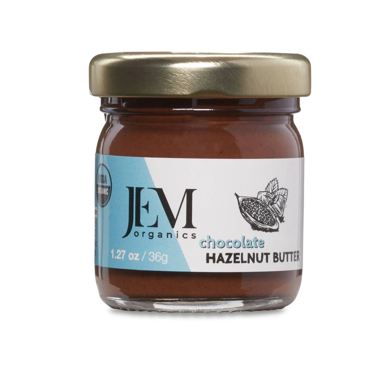 1.27 oz JEM Organics Chocolate Hazelnut Butter