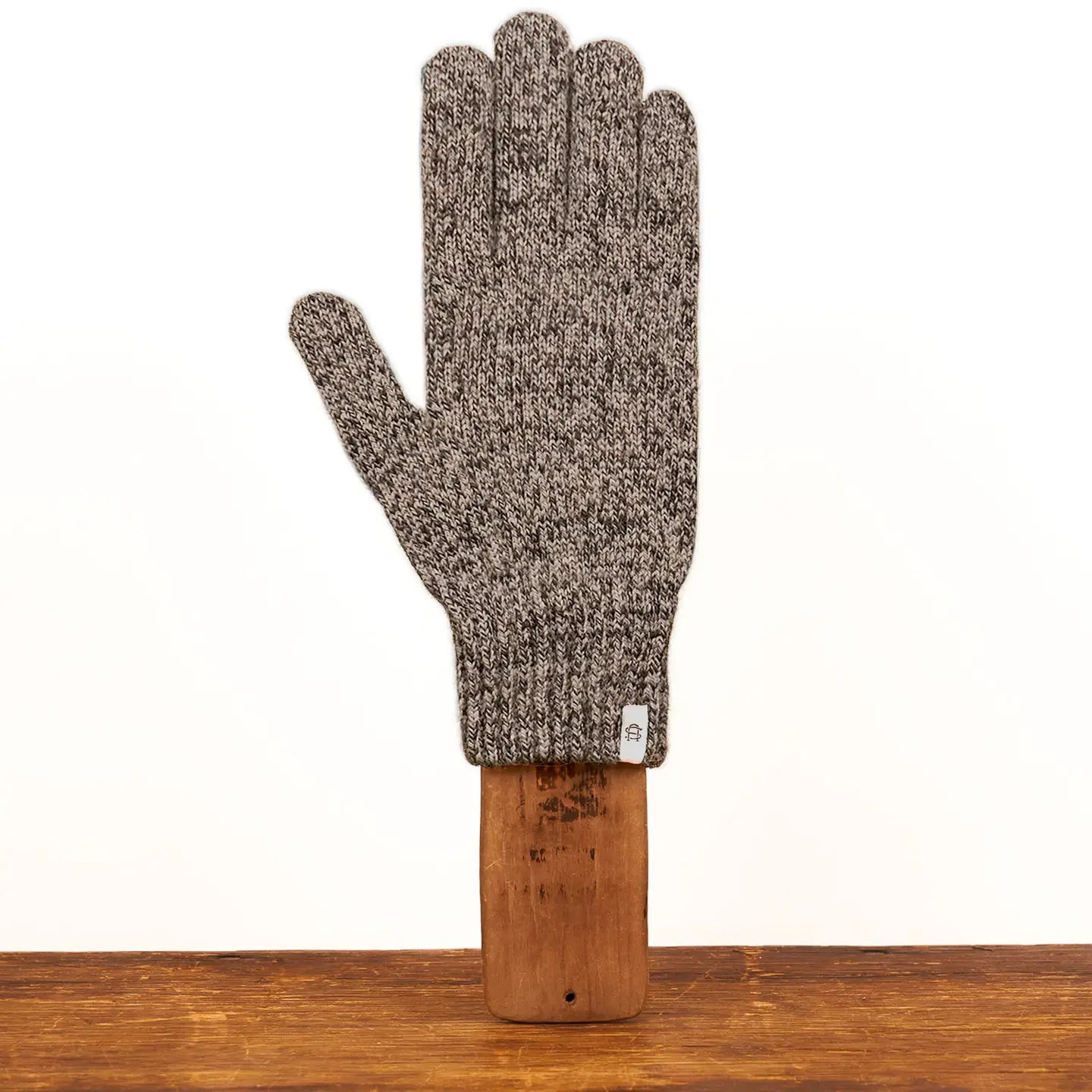 Charcoal Melange Ragg Wool Full Glove