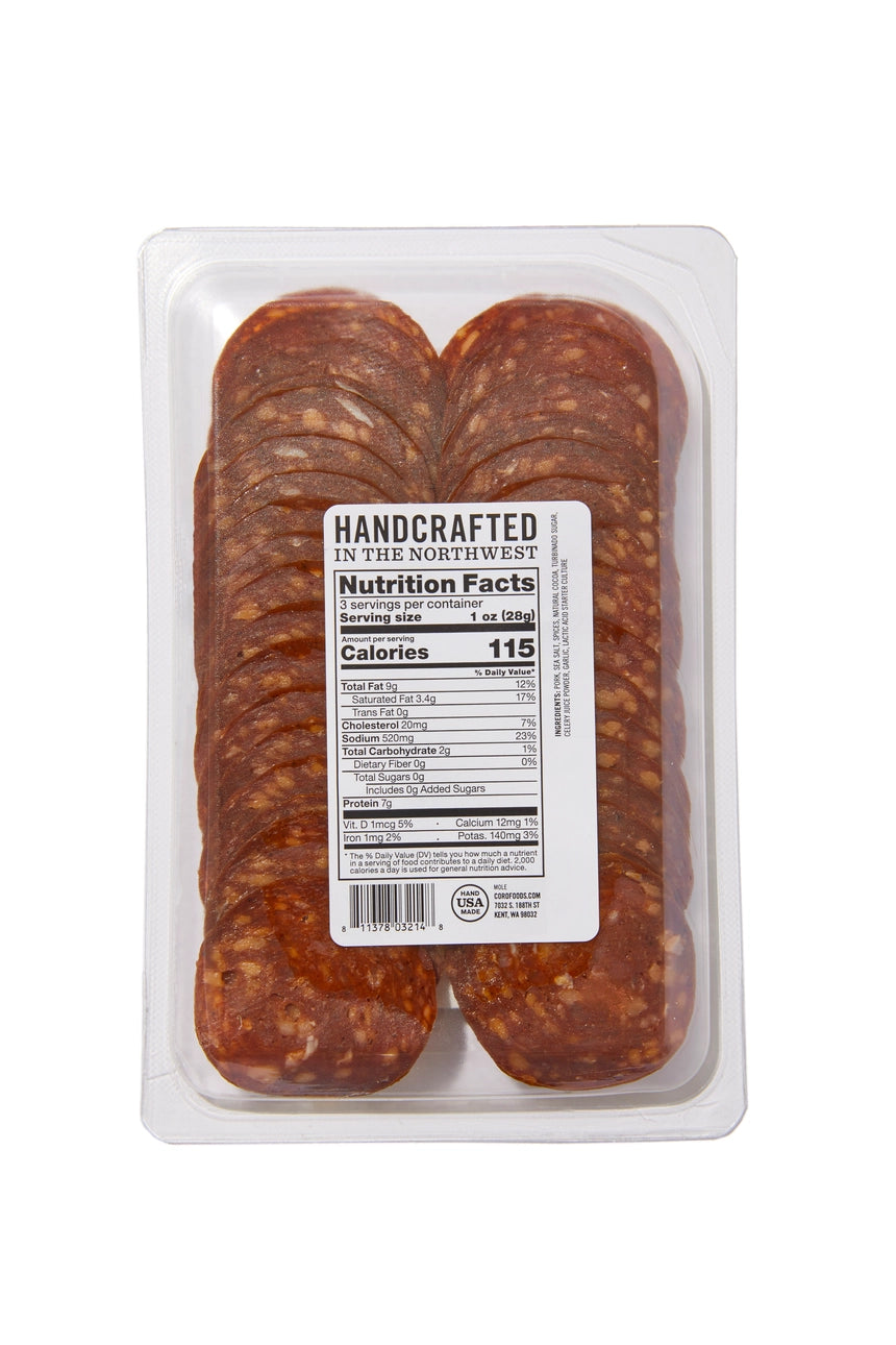 Sliced Pack - Uncured Mole Salami