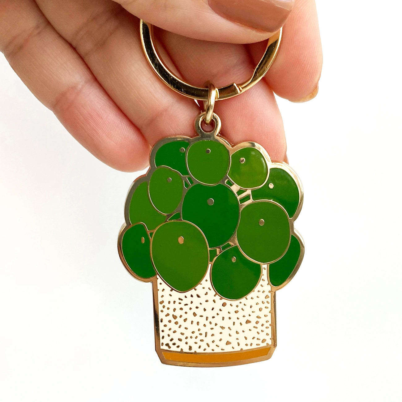 Pilea Keychain