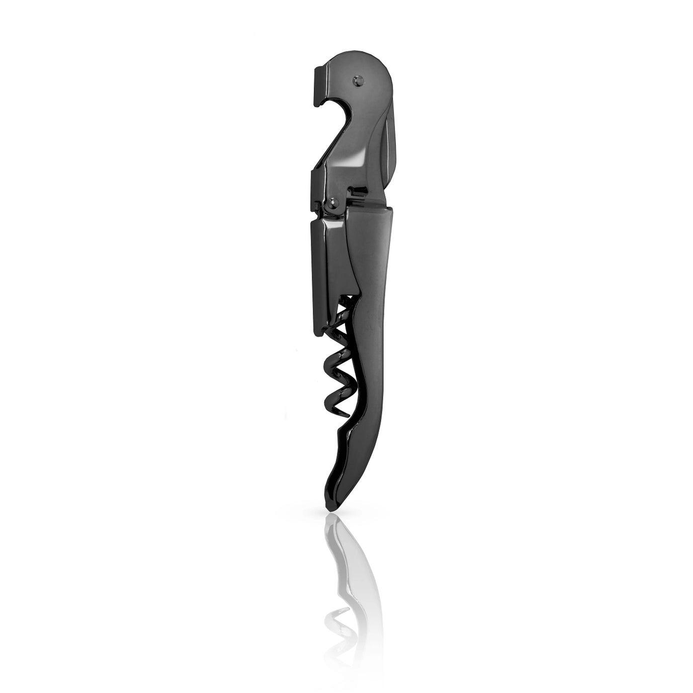 Warren™ Black Gunmetal-Plated Double-Hinged Corkscrew