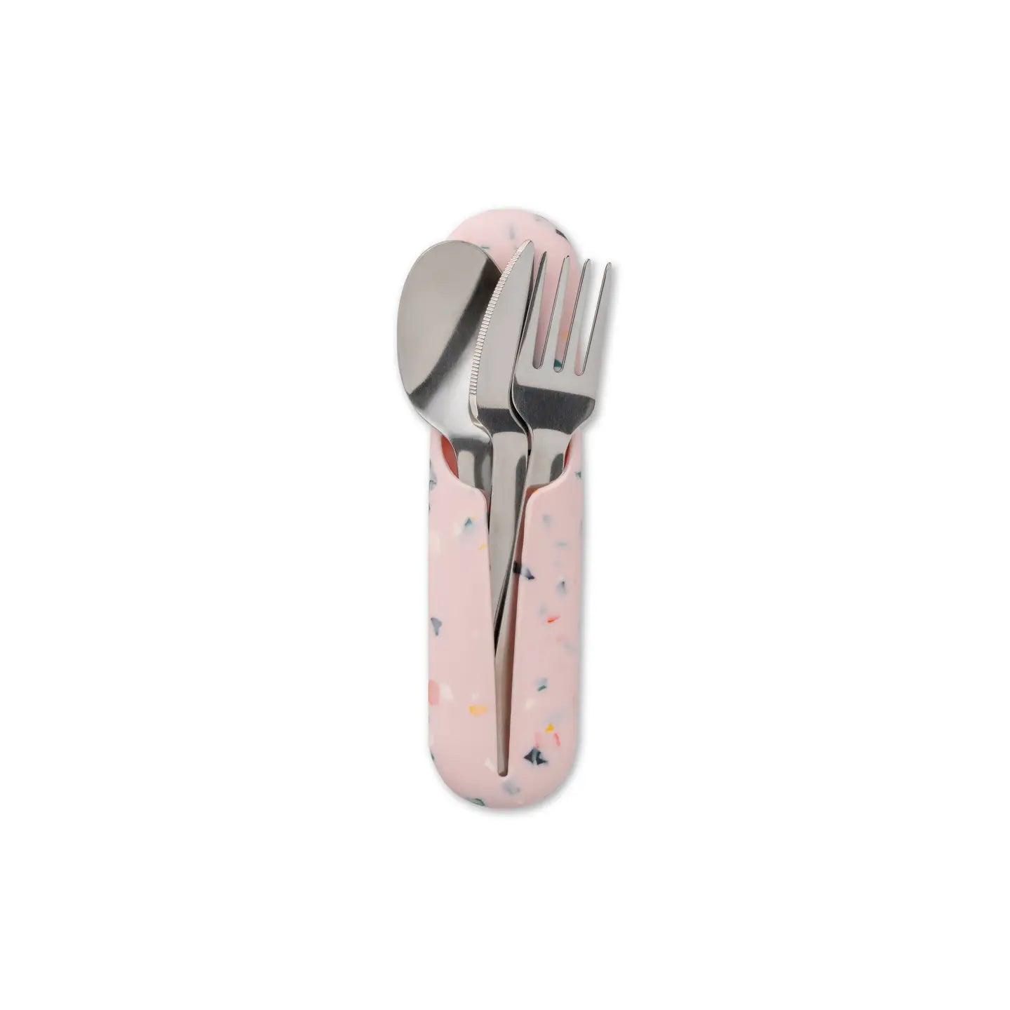 Stainless Steel Utensil Set - Terrazzo Blush