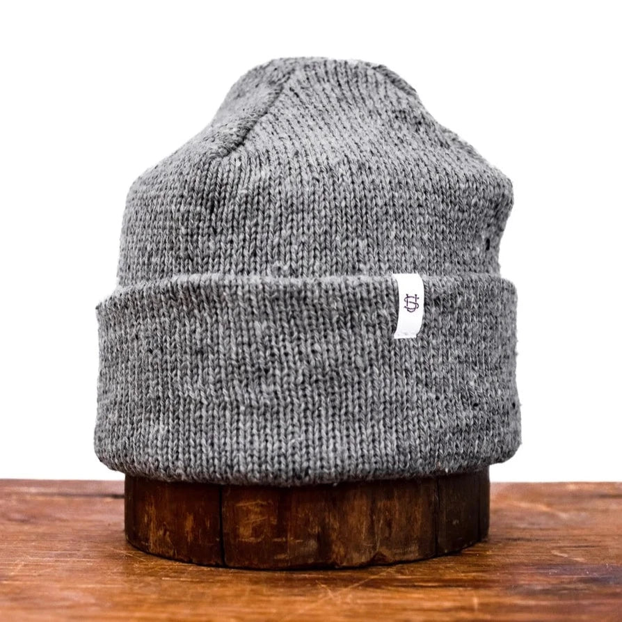 Grey Tweed Ragg Wool Beanie