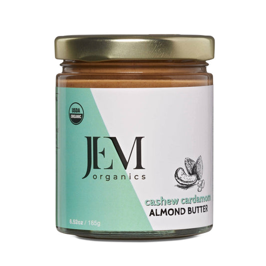 6.52 oz JEM Organics Cashew Cardamom Almond Butter