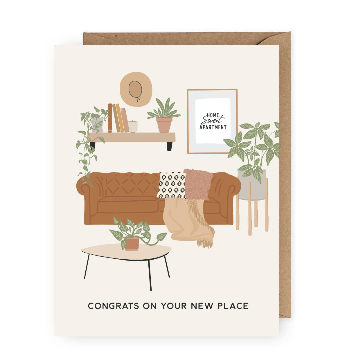 Boho New Apartment Greeting Card