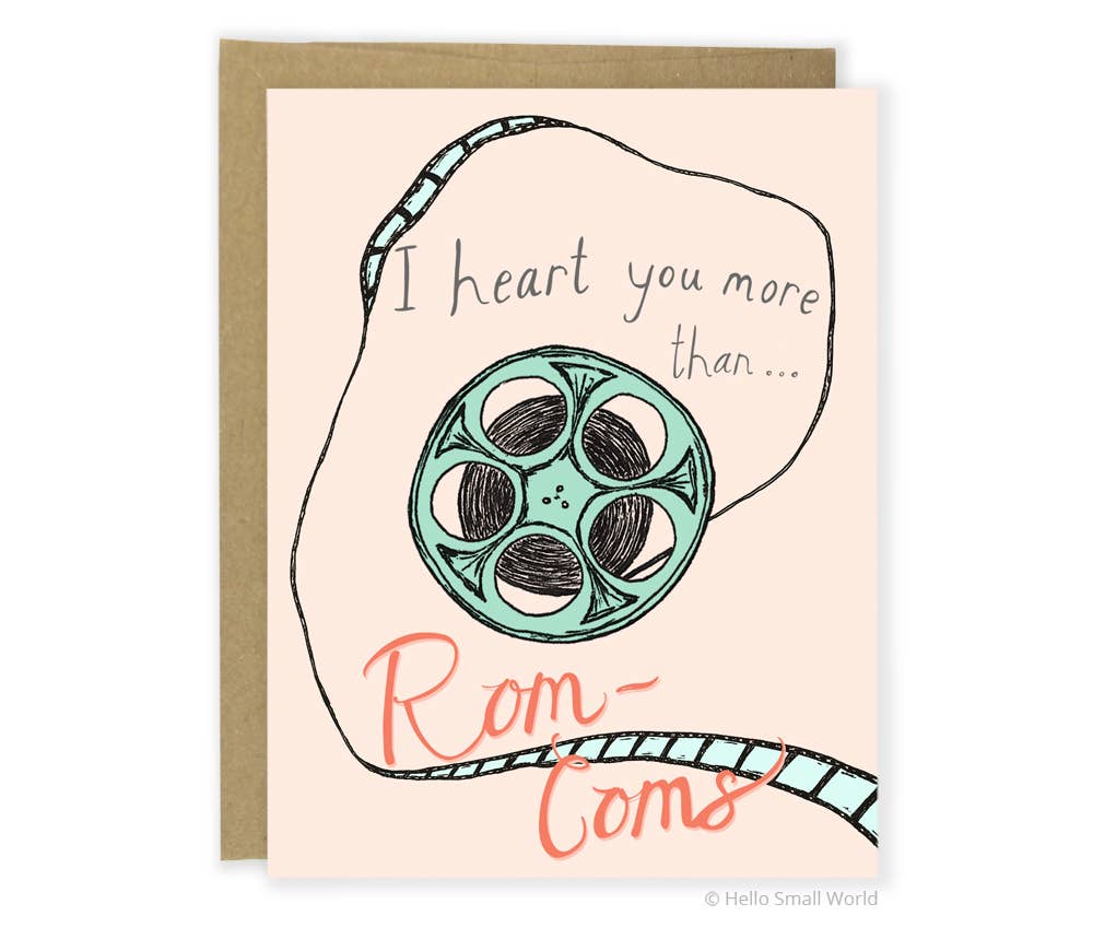 Heart Rom Coms Card