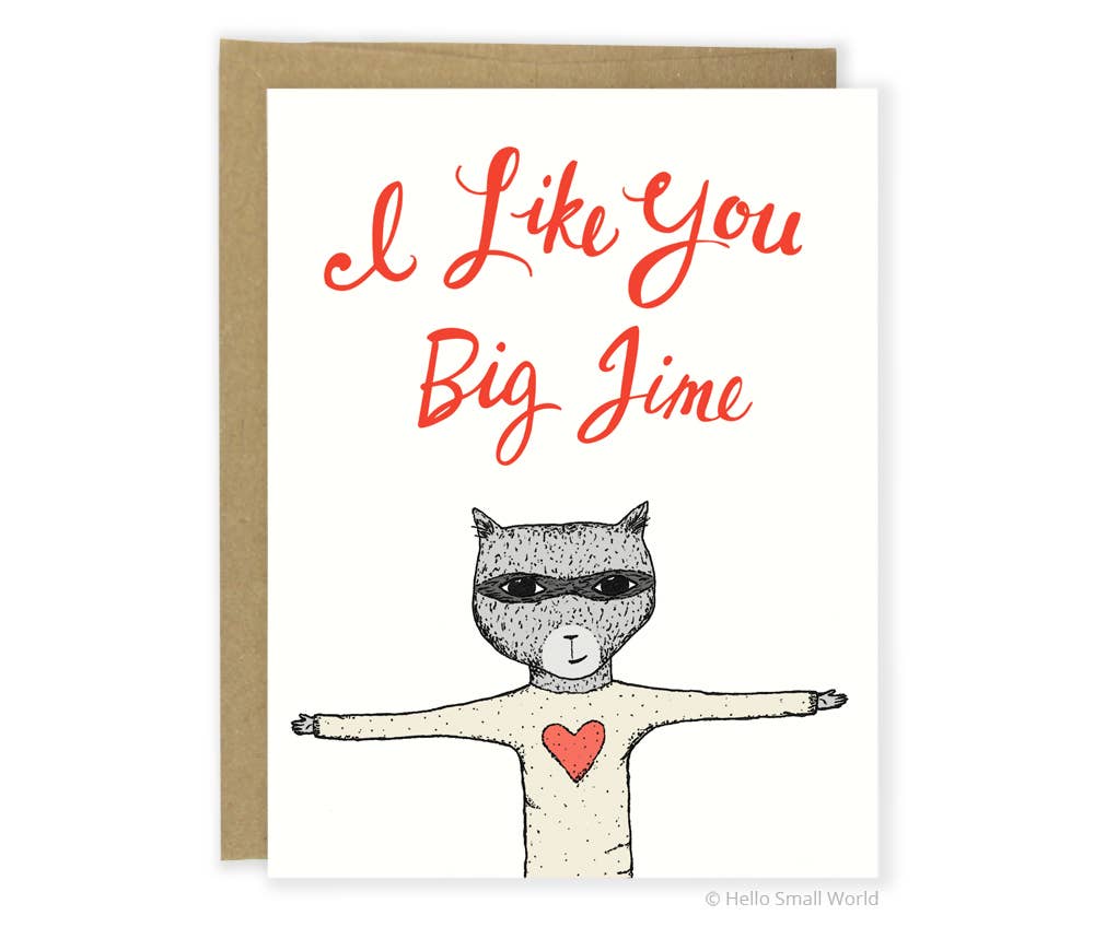 Big Time Raccoon Card