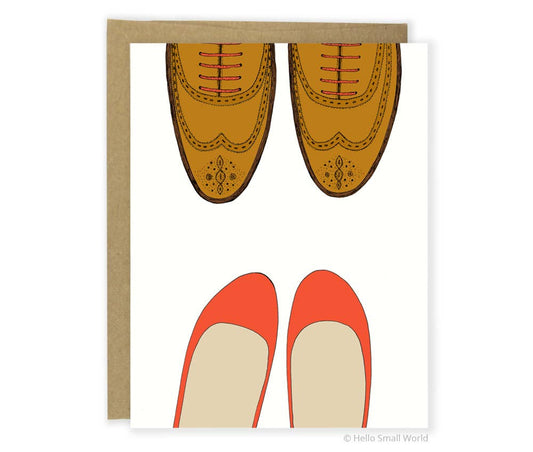 Red Flats and Wingtips Card