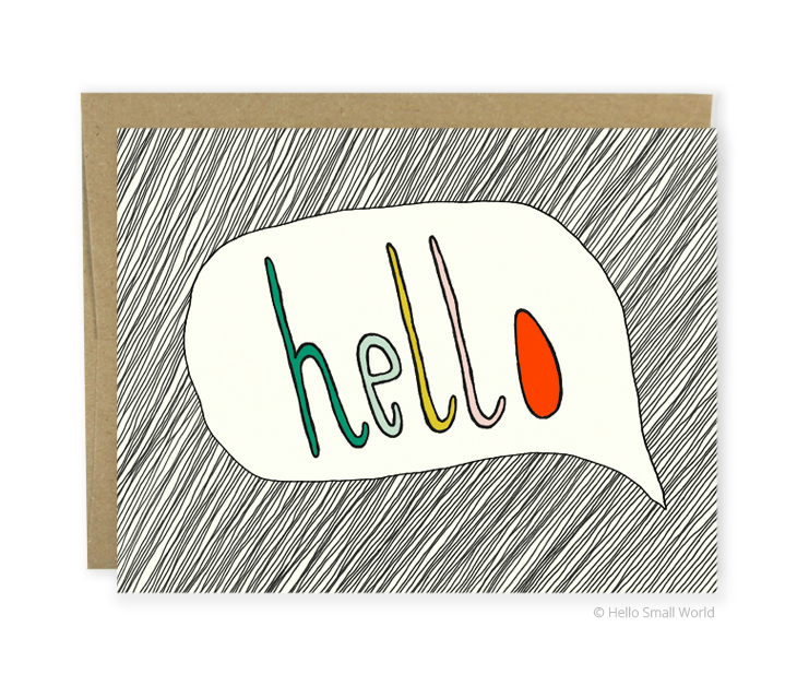 Hello Bubble Card