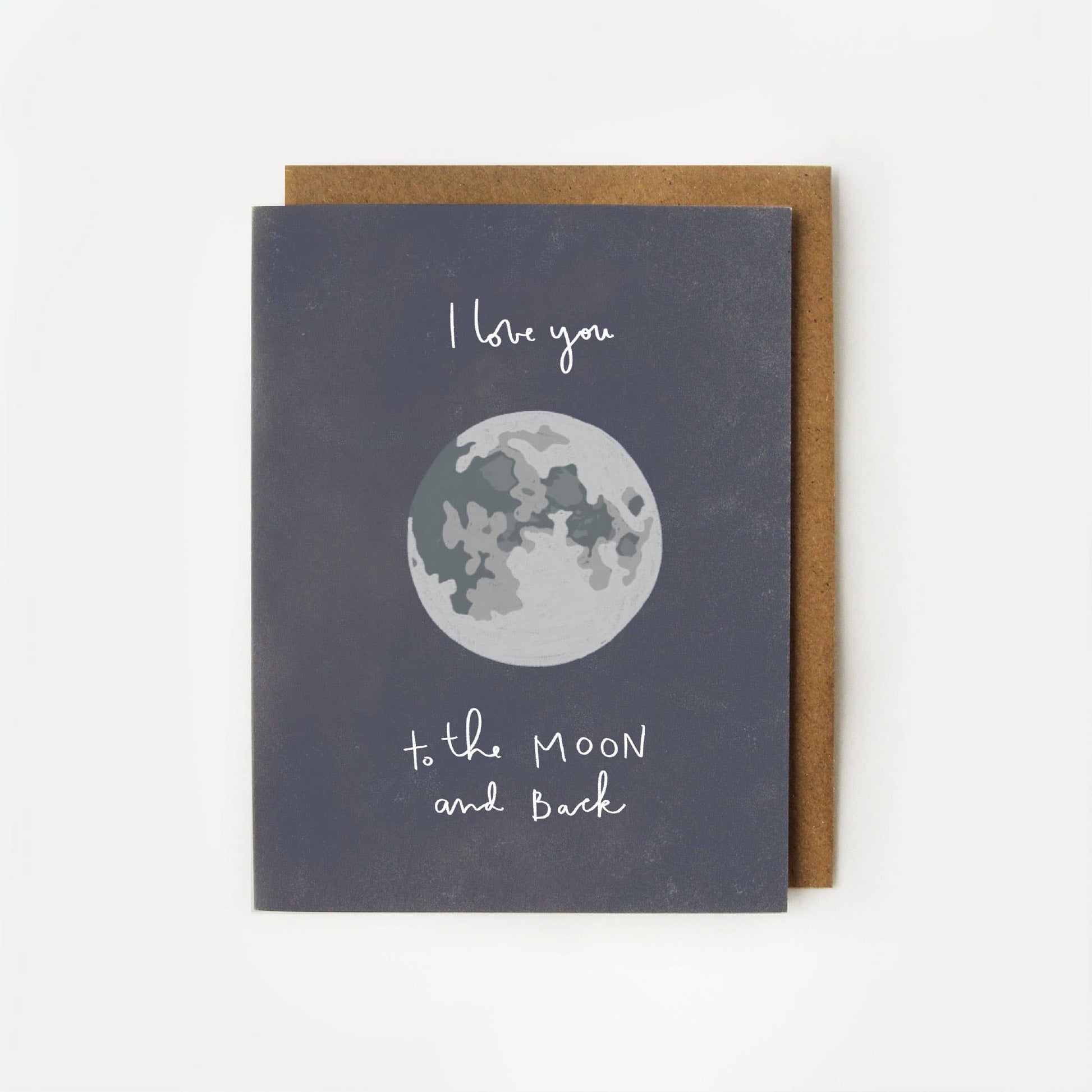 Love You to the Moon and Back Valentine Love Card