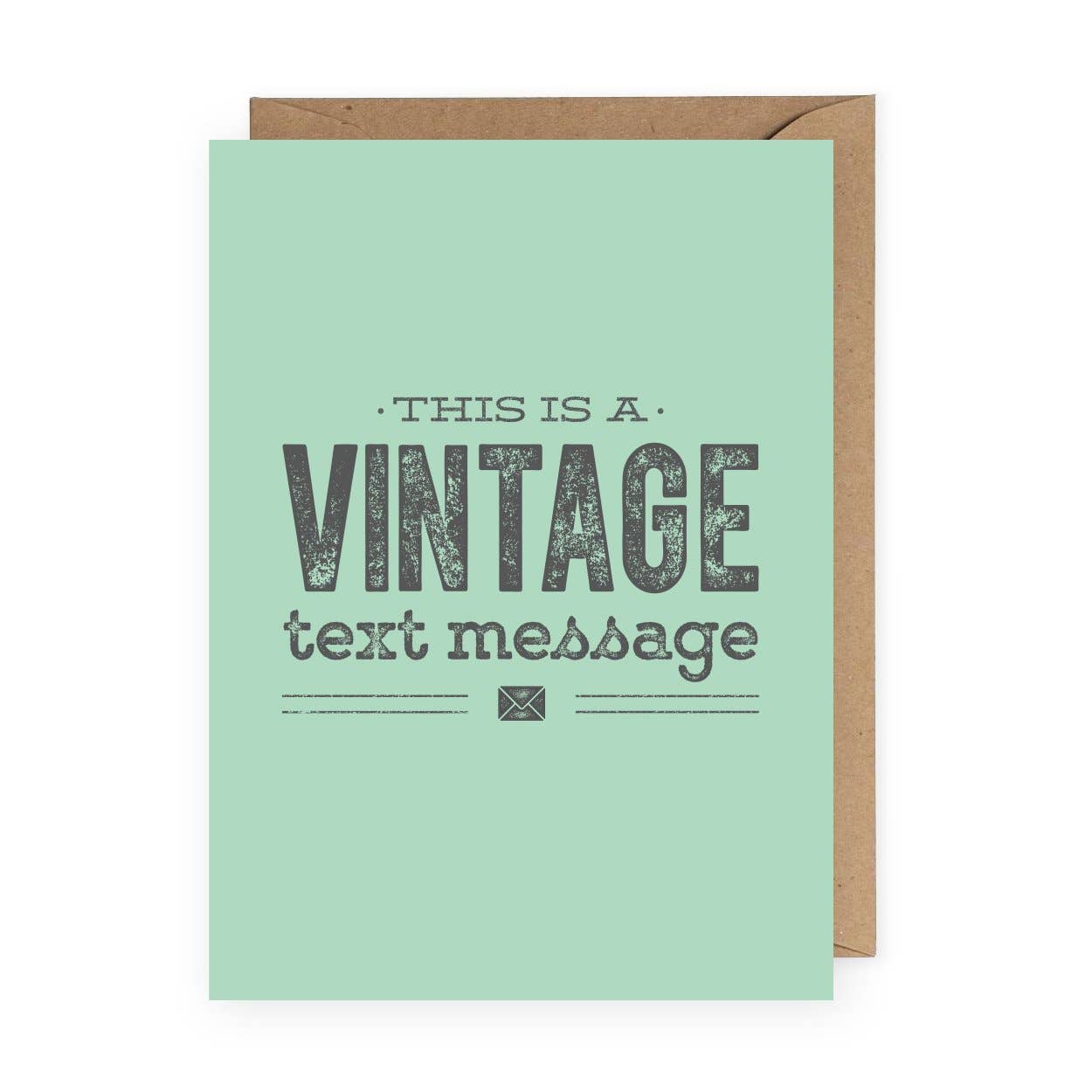 Vintage Text Message Greeting Card