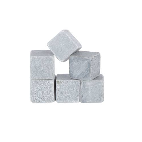 Glacier Rocks Set of 6 Soapstone Cubes