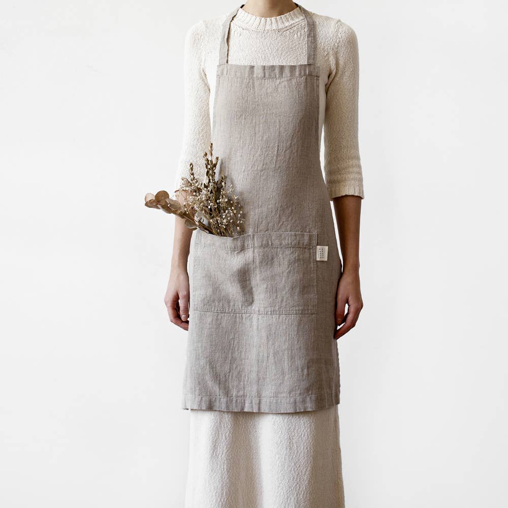 Natural Linen Daily Apron