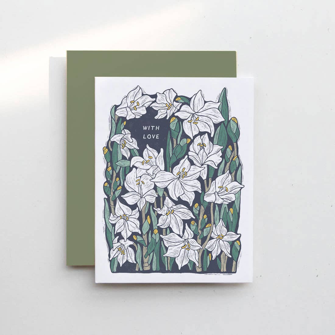 With Love Card - Casa Blanca Lily