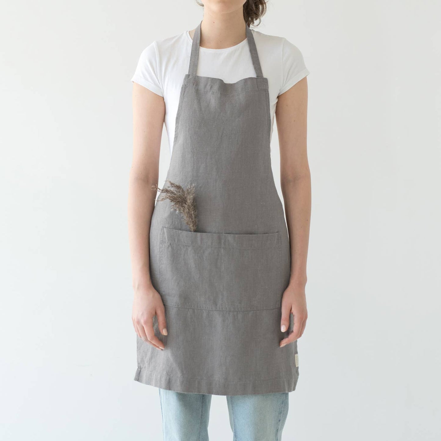 Ash Linen Daily Apron