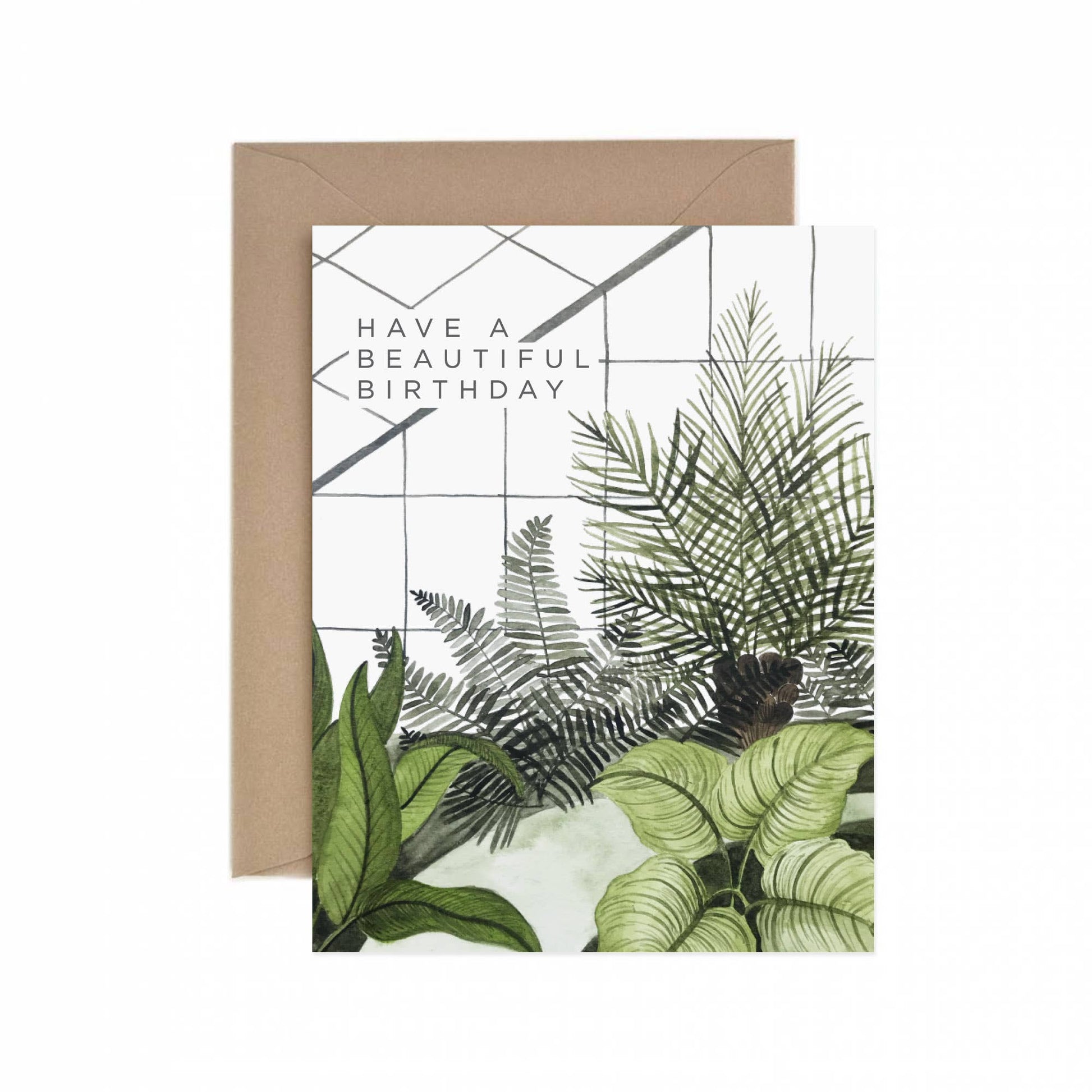 Beautiful Birthday Greenhouse Greeting Card