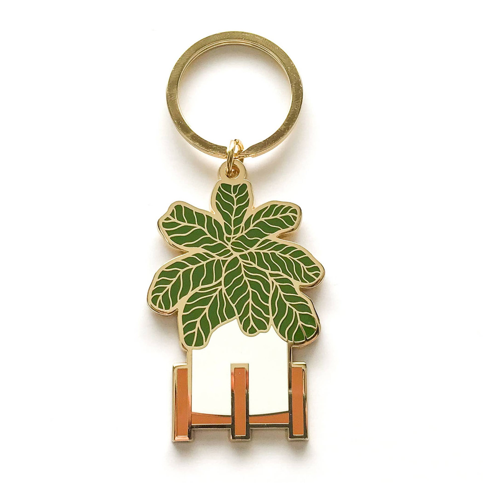 Fiddle Leaf Fig Keychain