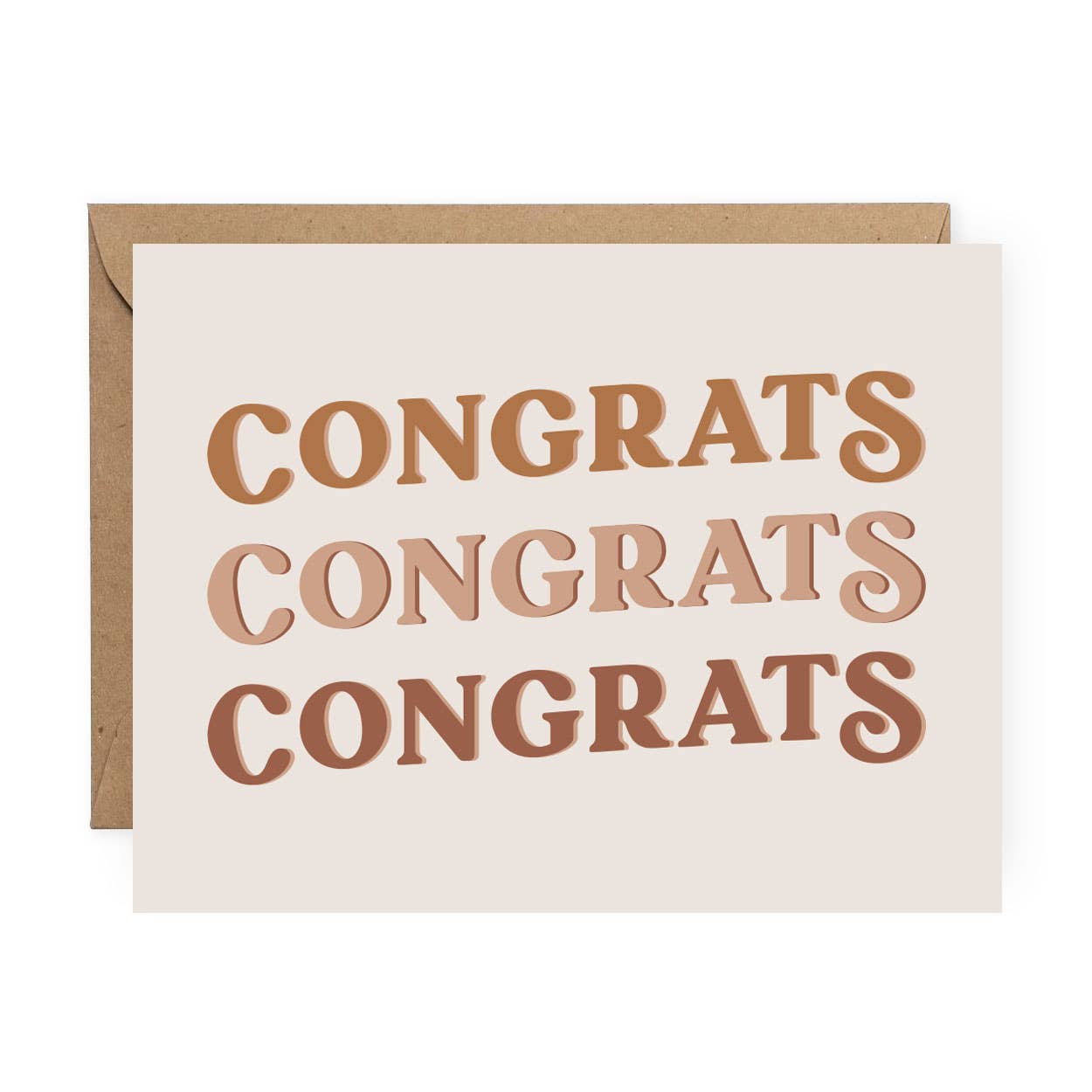 Congrats Congrats Congrats Greeting Card